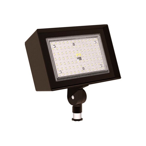 Hubbell Lighting Hubbell Outdoor Ratio Dusk-to-Dawn LED Floodlight, 4800L, 34W, 50K, Wide Dist, Knuckle Mt, 120-277v RFL3-40-5K-PC - main